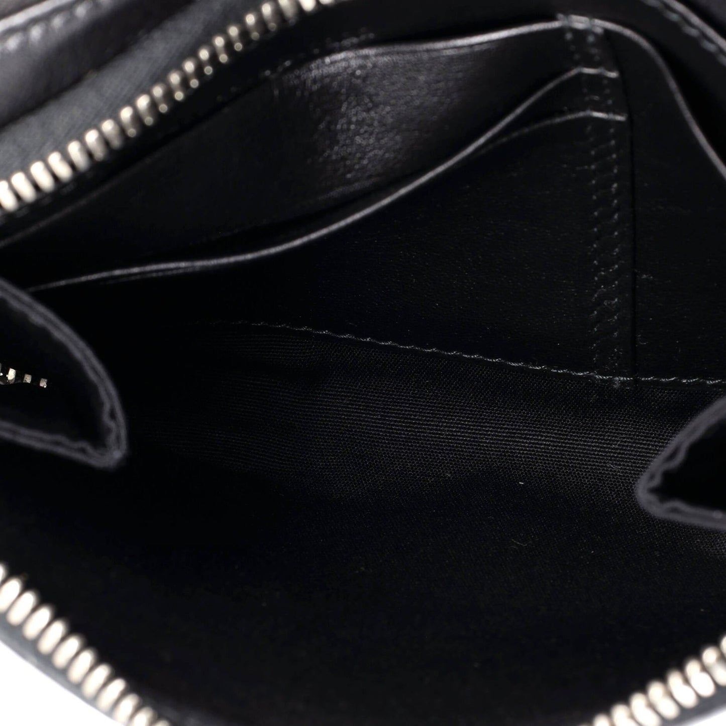 Christian Dior Double Zip Crossbody Pouch Oblique Galaxy Leather