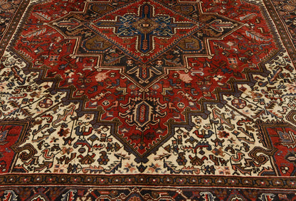 Handmade Serapi Heriz Oriental Rug 7X9 Ft Vintage