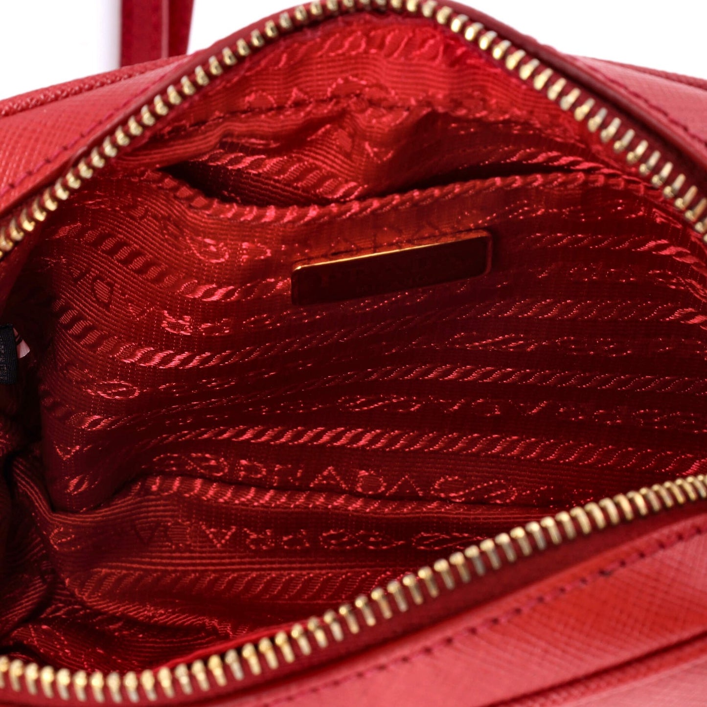 Prada Zip Crossbody Bag Saffiano Leather Mini