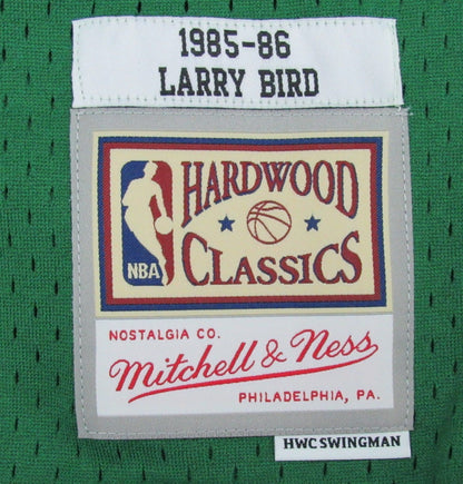 Larry Bird Hof Autographed Mitchell & Ness Basketball Jersey Celtics Jsa 182879