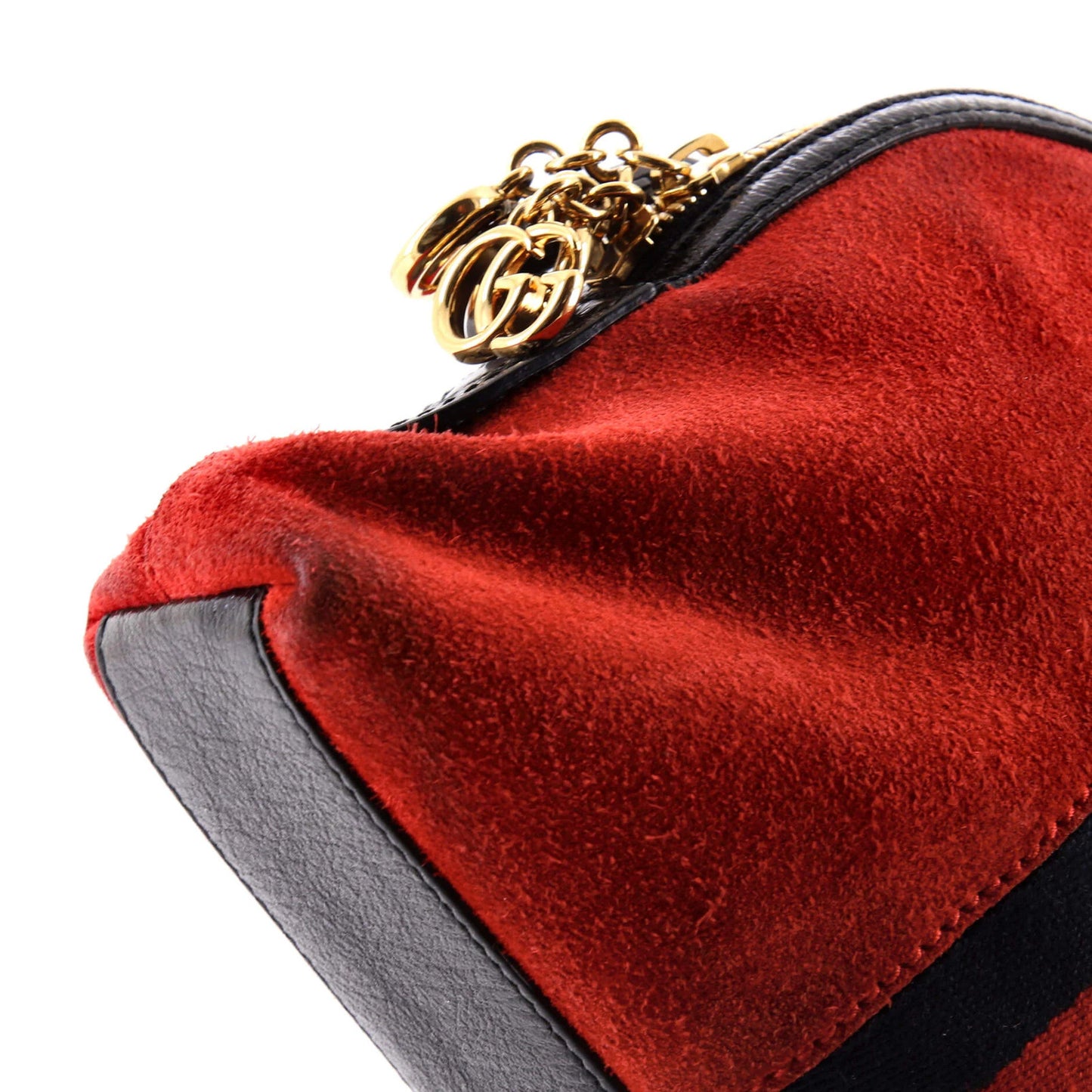Gucci Ophidia Dome Shoulder Bag Suede Small