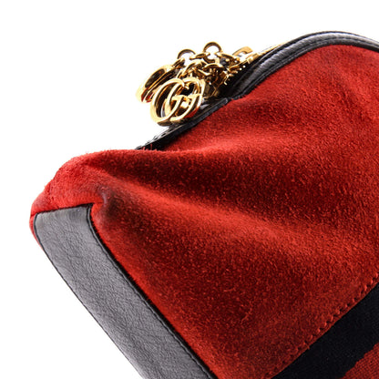 Gucci Ophidia Dome Shoulder Bag Suede Small