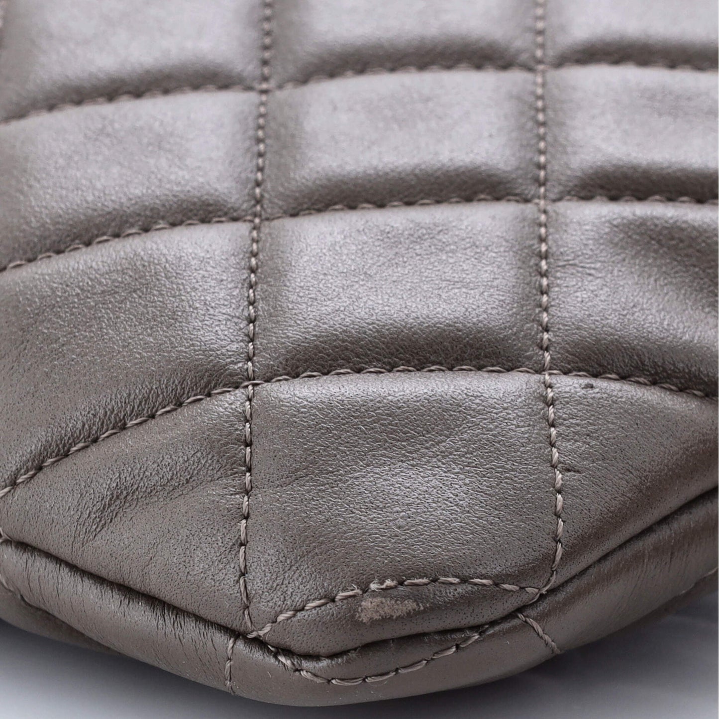 Chanel Boy O Case Clutch Quilted Lambskin Medium