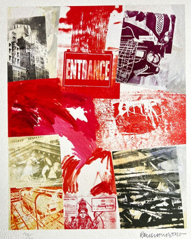 Robert Rauschenberg Lithograph Coa Signed Op Numbered In Pencil 180