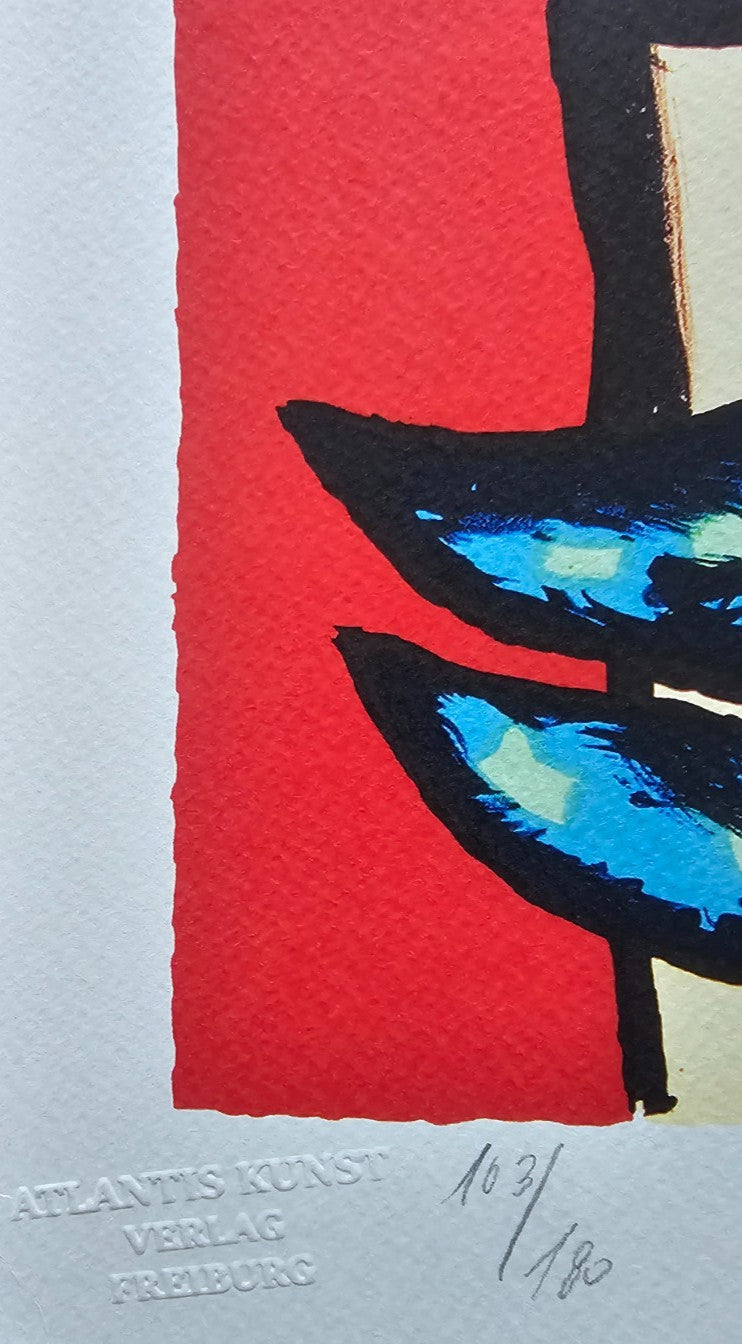 Fernand-Lger Lithograph Maeght 1966 Coa Signed Numbered Limited