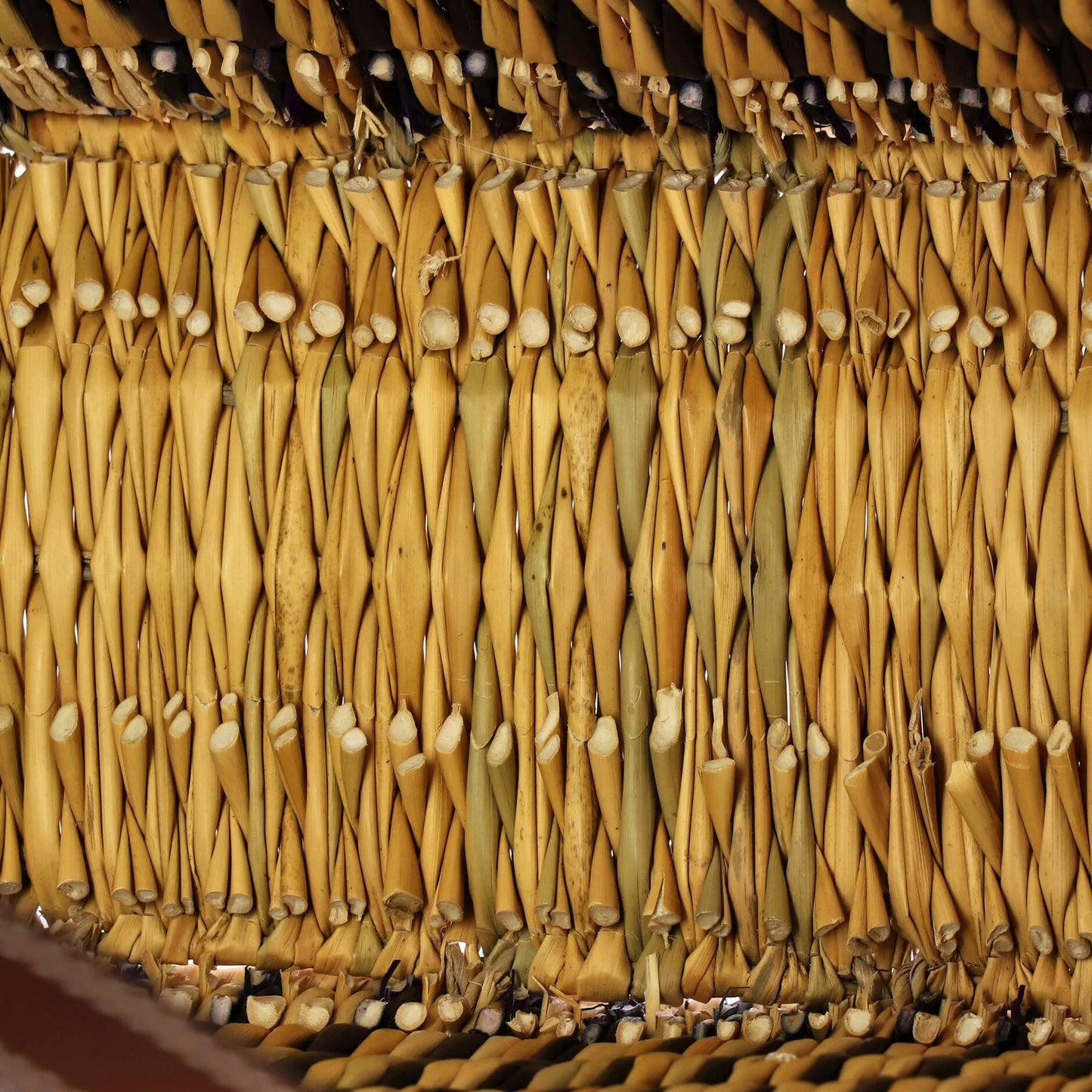 Loewe Paula'S Ibiza Square Basket Tote Woven Reed With Leather Small