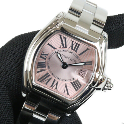 Cartier Mini Roadster W62017V3 Pink Case: 32.3Mm Ladies Used Watch #11421
