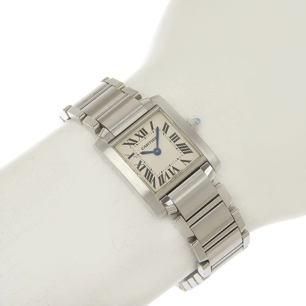 Cartier Tank Franaise Sm W51008Q3 Ss 2-Hand 25Mm X 20Mm