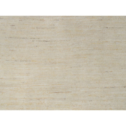 2'8"X16' White Modern Plain Design Pure Wool Hand Knotted Xl Runner Rug