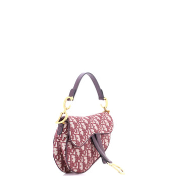 Christian Dior Saddle Handbag Oblique Canvas Mini