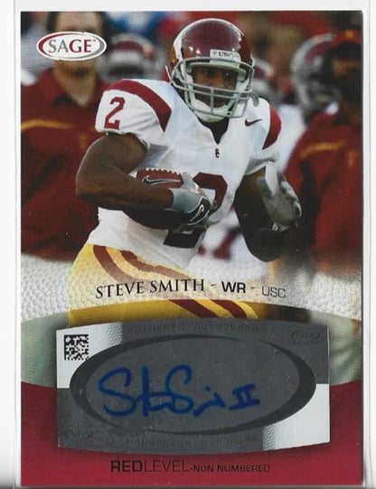 Steve Smith 2007 Sage Autograph Card #A49
