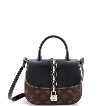 Louis Vuitton Chain It Handbag Monogram Canvas With Leather Pm