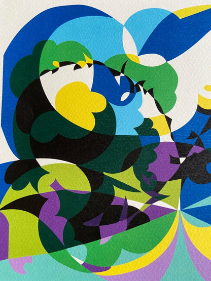Giacomo Balla Lithograph 1968 Biennale Di Venezia