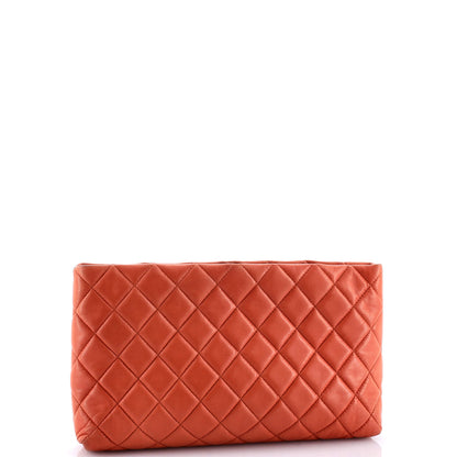 Chanel Square Timeless Clutch Quilted Lambskin