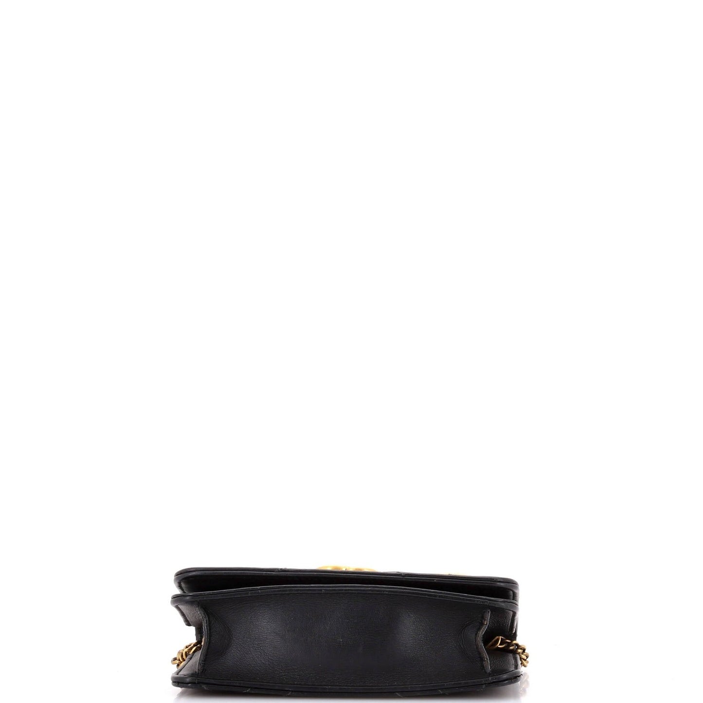 Gucci Gg Marmont Chain Flap Bag Embellished Matelasse Leather Mini