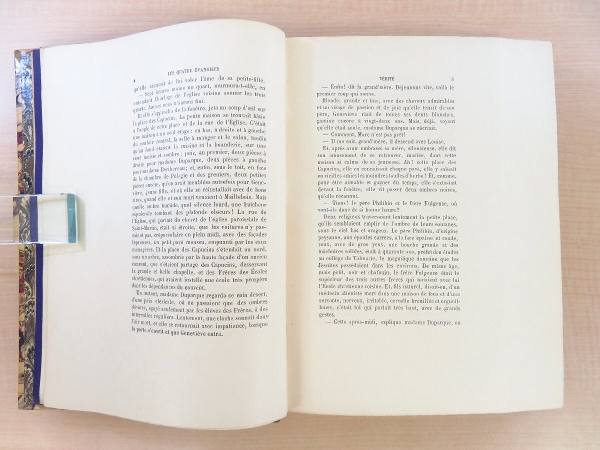 Emile Zola'S 'Verite'  1903 Limited Edition (30 Copies) 2 Volumes Handmade Paper