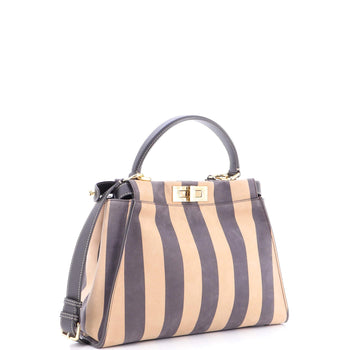 Fendi Peekaboo Bag Pequin Nubuck Regular