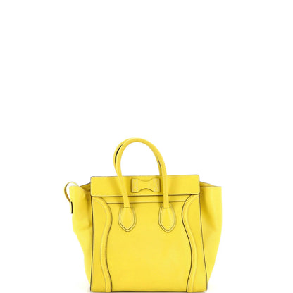 Celine Luggage Bag Grainy Leather Mini