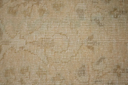 Antique Hand-Knotted Wool Oriental Area Rug Beige