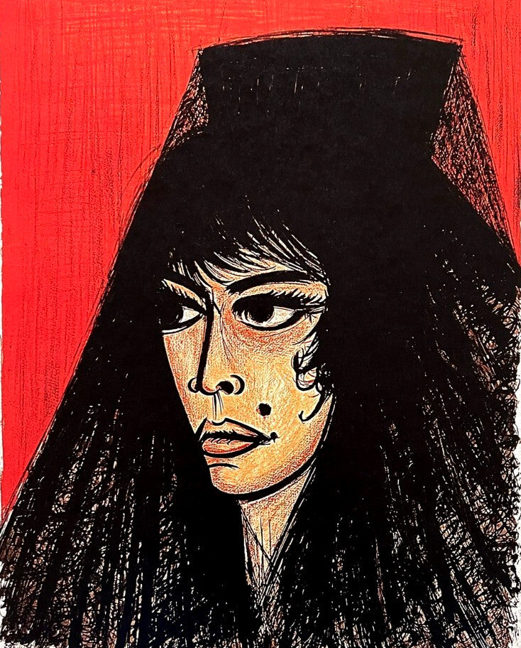Bernard Buffet Lithograph Certified Coa Signed Op With Pen Numbered In Pencil