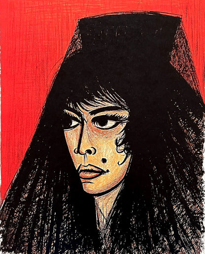 Bernard Buffet Lithograph Certified Coa Signed Op With Pen Numbered In Pencil