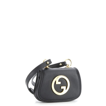 Gucci Blondie Nm Card Case Wallet With Strap Leather