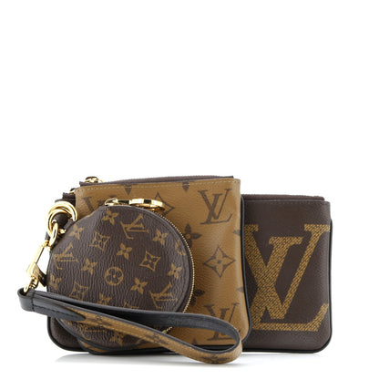 Louis Vuitton Trio Pouch Set Reverse Monogram Giant