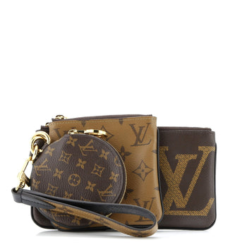 Louis Vuitton Trio Pouch Set Reverse Monogram Giant