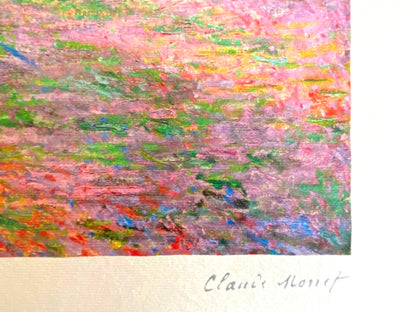 Claude Monet Lithograph Signed Numbered Stamp