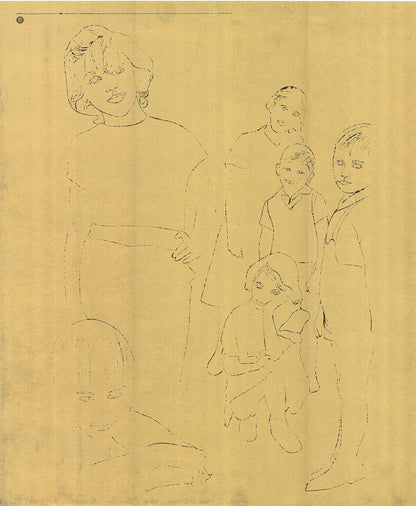 Andy Warhol Page From A Gold Book " Poster Pop Art Yellow