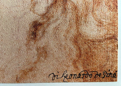 Leonardo Da Vinci Lithograph Coa 1968 Signed