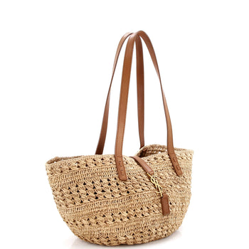 Saint Laurent Panier Monogram Basket Shopper Raffia Small