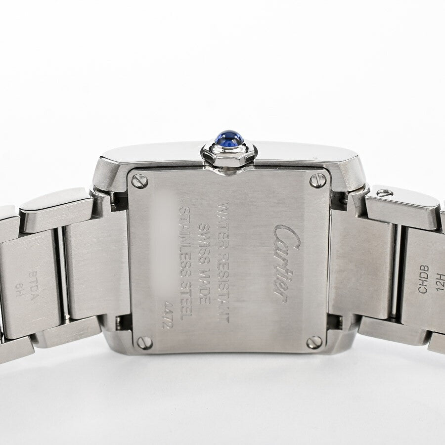 Cartier Tank Francaise Sm Wsta0065 Silver Ladies Used Watch #61523