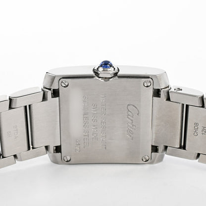 Cartier Tank Francaise Sm Wsta0065 Silver Ladies Used Watch #61523