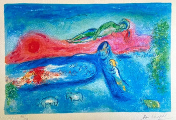 Marc Chagall Lithograph Coa Original Hand-Signed Pen Hand-Numbered