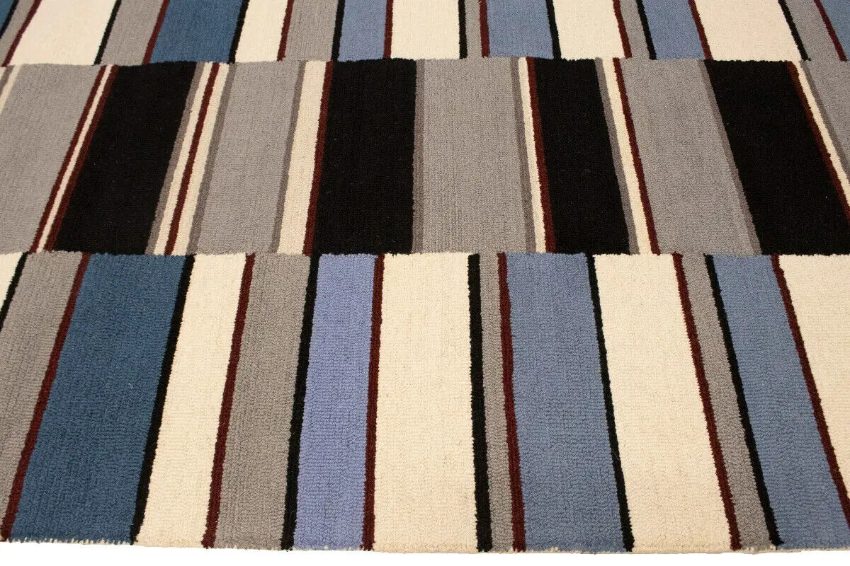 Hand-Tufted Modern Rug Plush 5X8 Multicolored