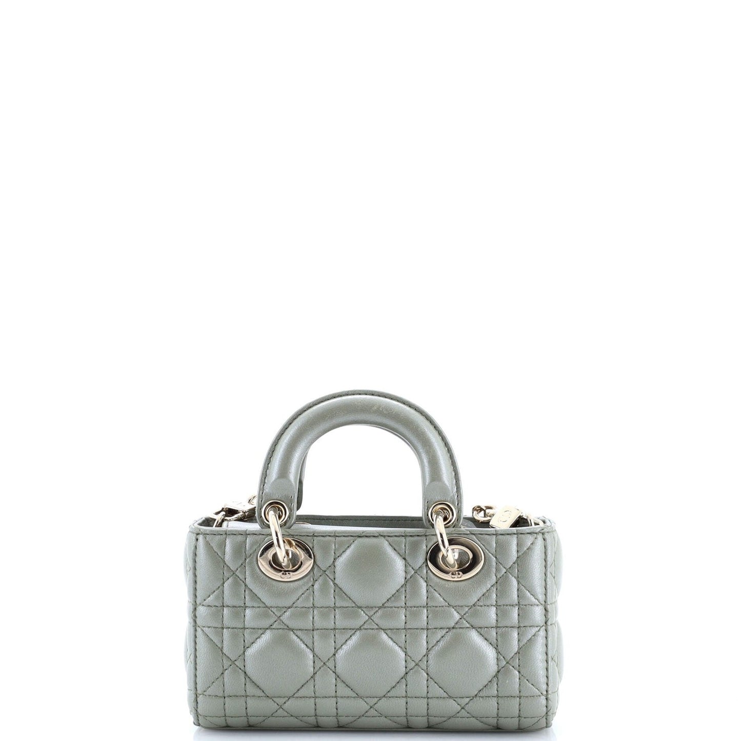 Christian Dior Lady D-Joy Bag Cannage Quilt Lambskin Micro