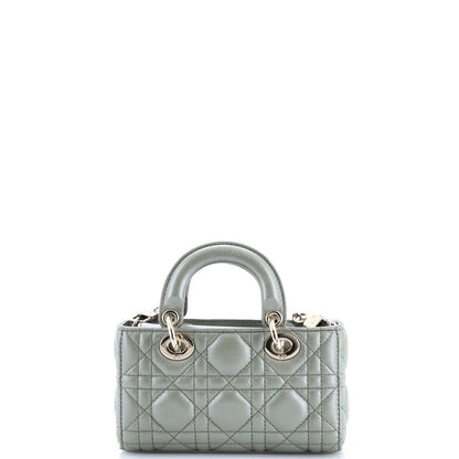 Christian Dior Lady D-Joy Bag Cannage Quilt Lambskin Micro