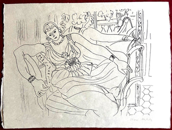 Henri Matisse Lithograph Coa Signed Contract Numbered By Hand