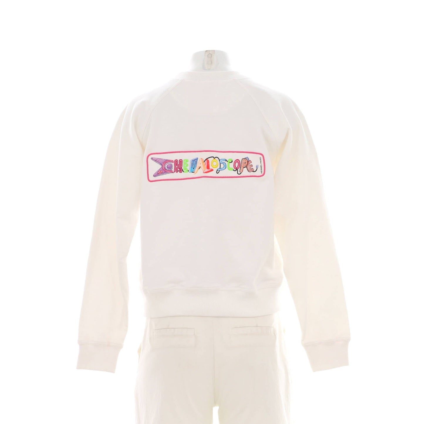Hermes Women'S Chevaloscope Crewneck Sweater Embroidered Cotton