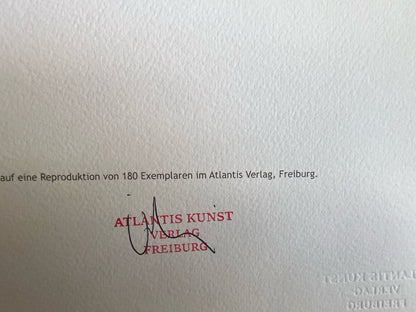 Barnett Newman Lithograph Coa Signed In Pen Numbered In Pencil