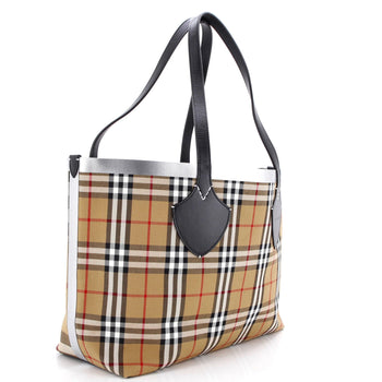 Burberry Reversible Giant Tote Vintage Check Canvas Large