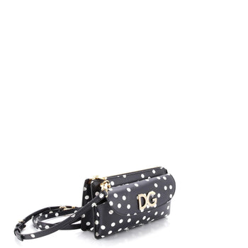 Dolce & Gabbana Flap Phone Holder With Strap Printed Leather