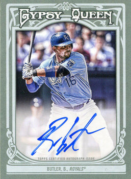Billy Butler Autographed 2013 Topps Gypsy Queen Card