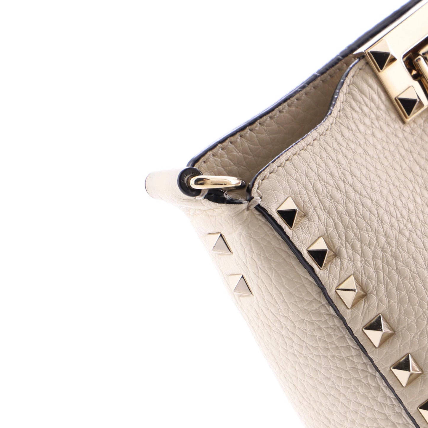 Valentino Garavani Rockstud Flip Lock Messenger Bag Leather Mini