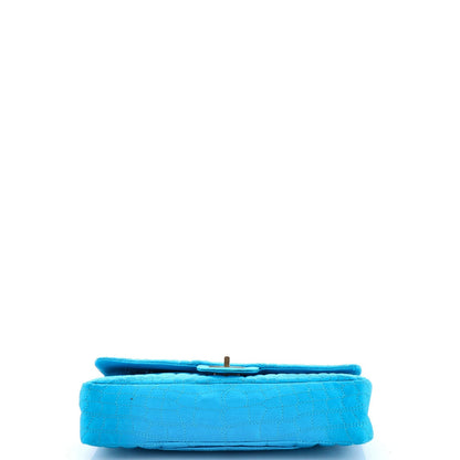 Chanel Reissue 2.55 Flap Bag Crocodile Quilted Satin East West