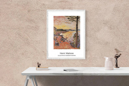 Henri Matisse Le Gouter " Poster Modernism Orange Multicolor