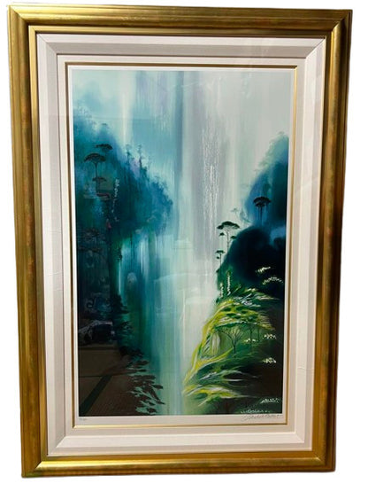 10 - Michel Batteau "Monsoon Valley" 84/ 100 Silkscreen Edition - signed and framed