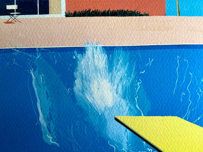 David Hockney Lithograph Coa Signed In Pen Numbered In Pencil