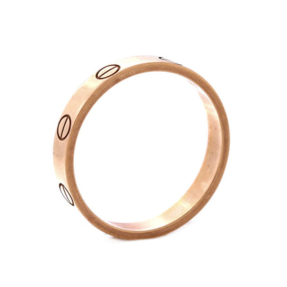 Cartier Love Wedding Band Ring 18K Rose Gold